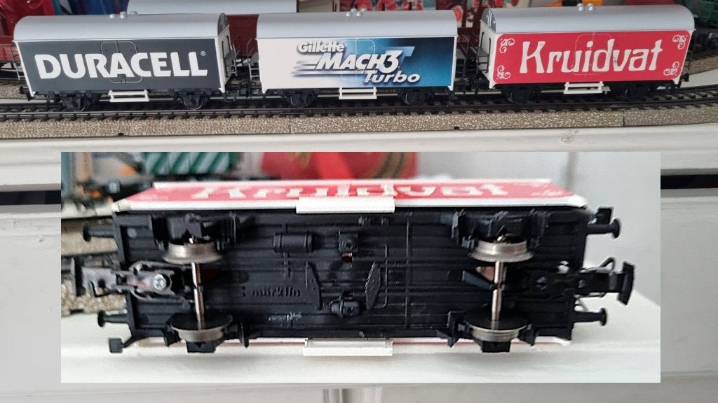 marklin 3 diverse reclame wagons, Wisselstroom, Gebruikt, Wagon, Ophalen of Verzenden
