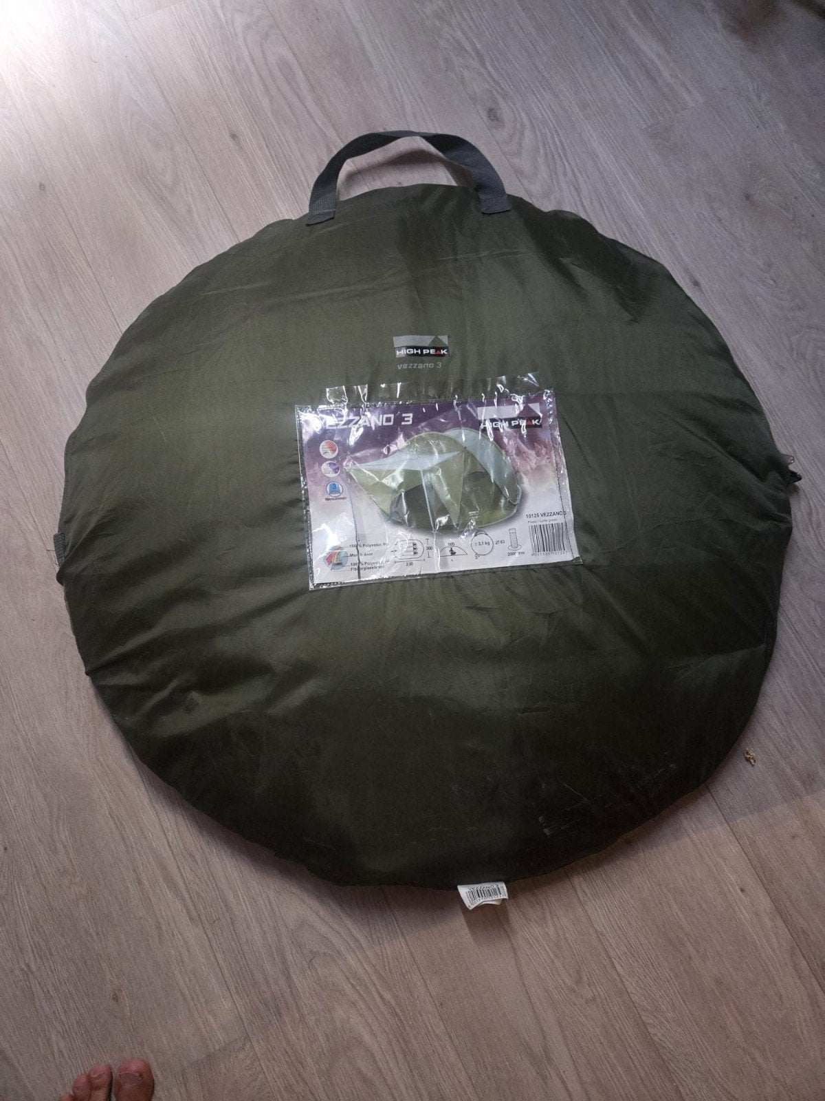 Vezzano 3 kampeertent - 3 persoons pop-up tent, Caravans en Kamperen, Tenten, Ophalen of Verzenden, Zo goed als nieuw, Tot en met 3