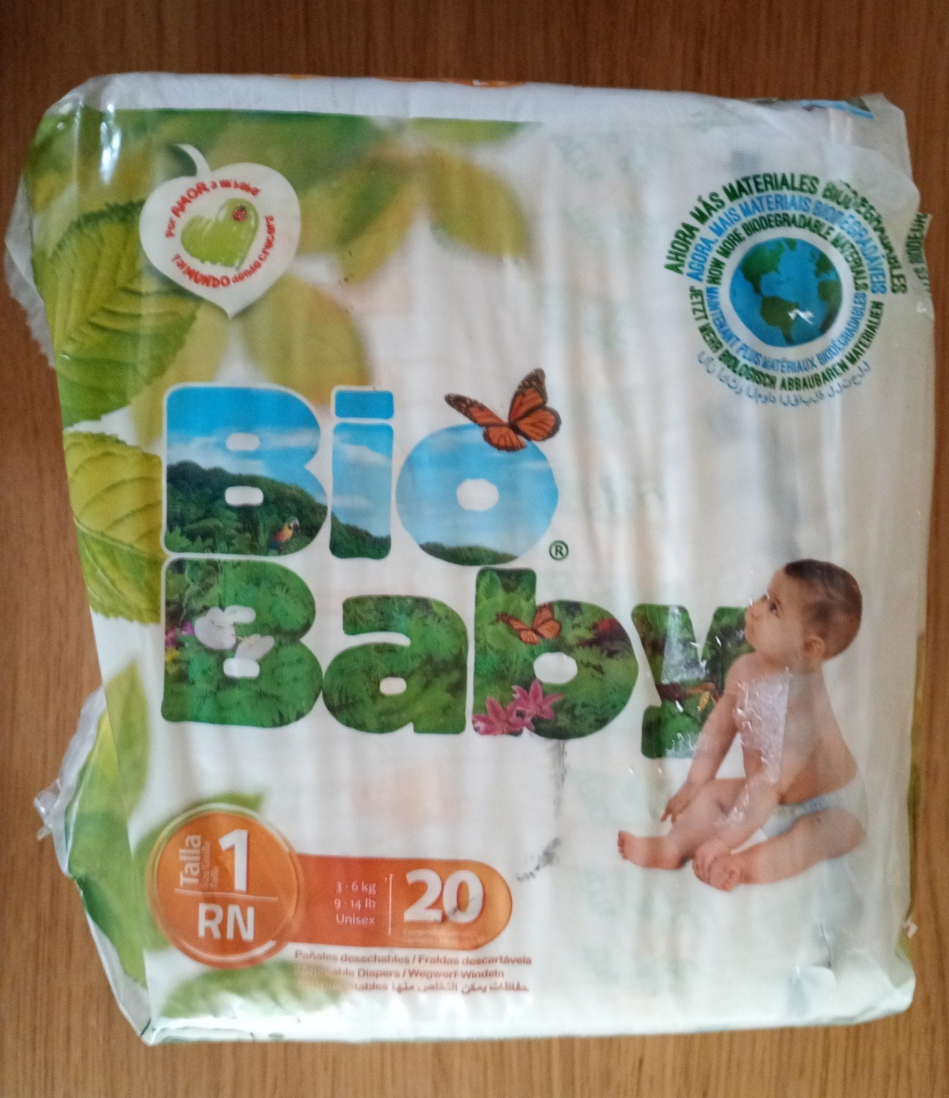 Bio Baby Luiers Maat 1 (RN) - 20 stuks, Ophalen of Verzenden, Nieuw