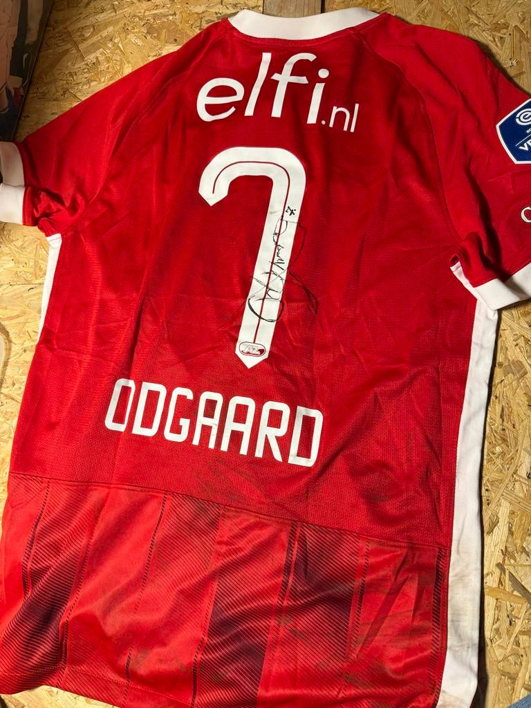 Matchworn AZ Jens Odgaard 2022, Sport en Fitness, Voetbal, Verzenden, Gebruikt, Shirt