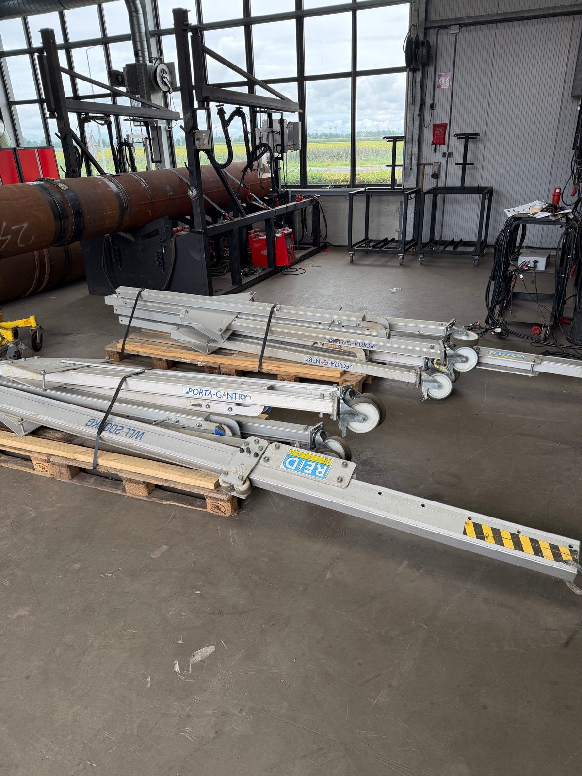 REID Porta-Gantry A-frame takel - WLL 2000KG. TEAB., Doe-het-zelf en Verbouw, Lieren en Takels, Ophalen, Gebruikt, Handmatig