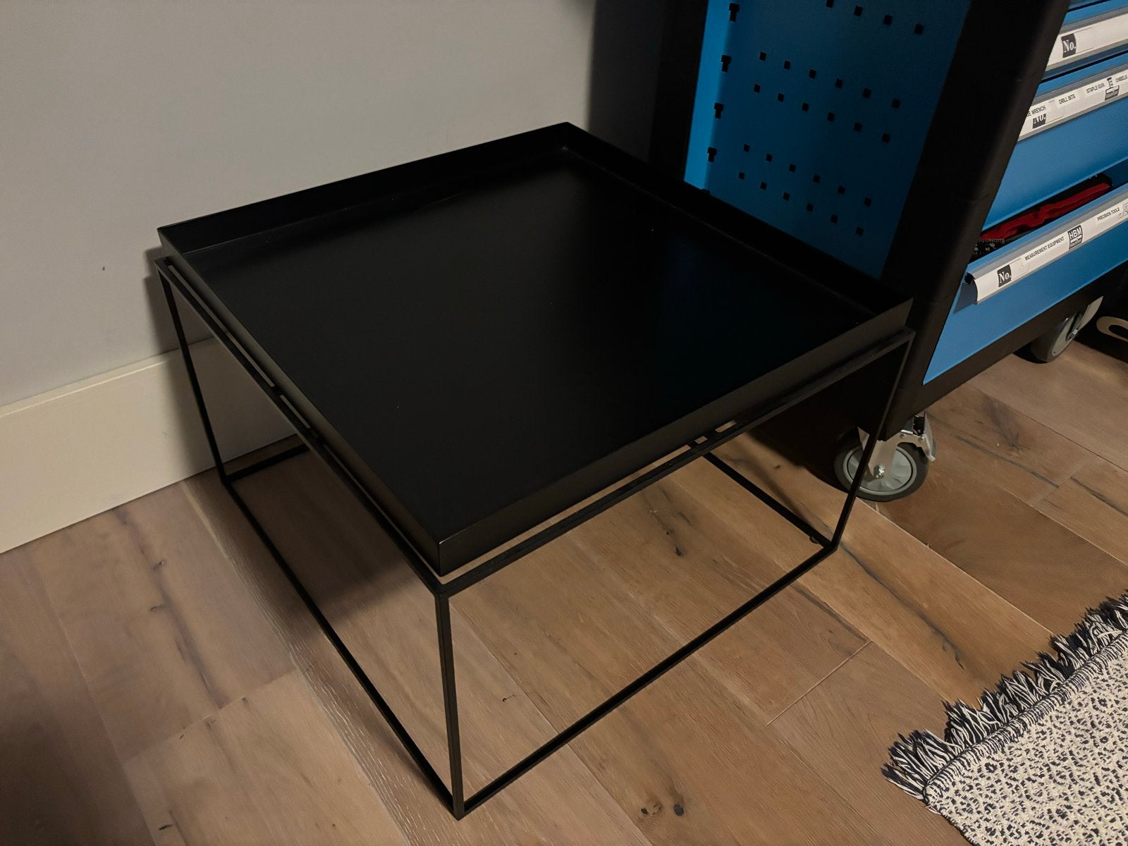 HAY Tray Table 60x60cm - Zwart, Ophalen, Gebruikt, 50 tot 75 cm, Vierkant