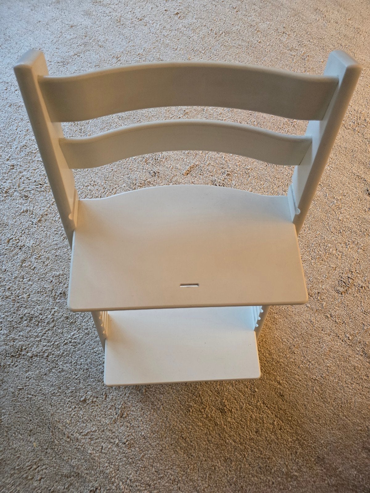 Stokke Tripp Trapp kinderstoel wit met zitje, Ophalen, Gebruikt, Meegroeistoel, Aanschuifbaar