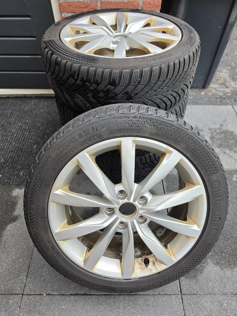 4x Winterband met velg, Auto-onderdelen, Banden en Velgen, Ophalen, Gebruikt, Banden en Velgen, 17 inch