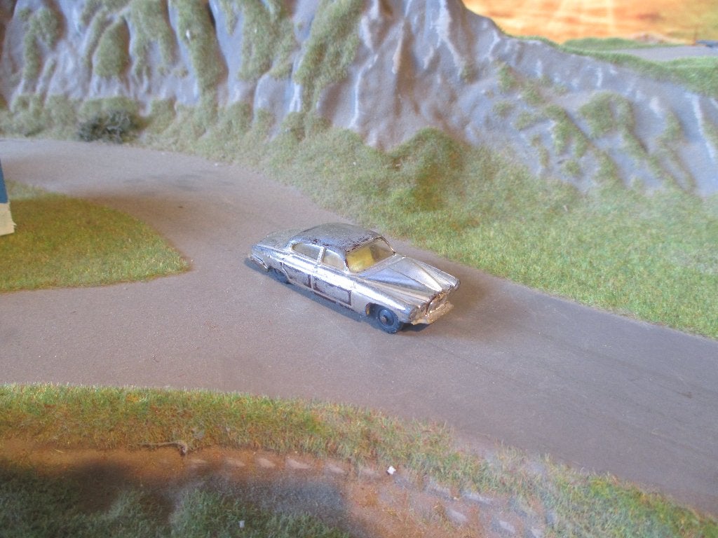 +/- 1:76 Jaguar 420G / Mk.10 Husky Models Nr.18a verchroomd, Ophalen of Verzenden, Gebruikt, Auto