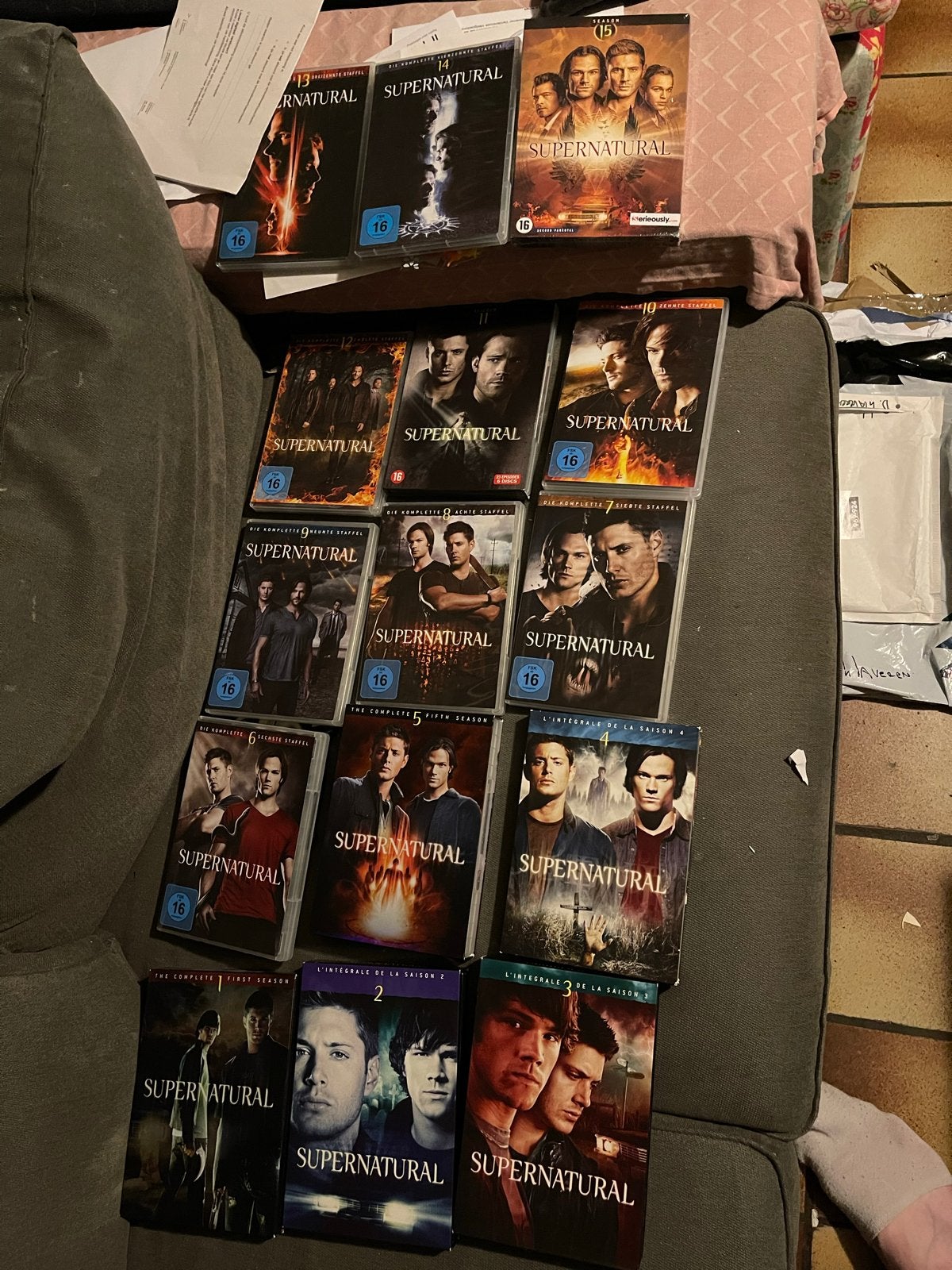 Supernatural DVD Boxsets - Seizoenen 1 t/m 15, Vanaf 16 jaar, Nederlands, Ophalen of Verzenden, Zo goed als nieuw