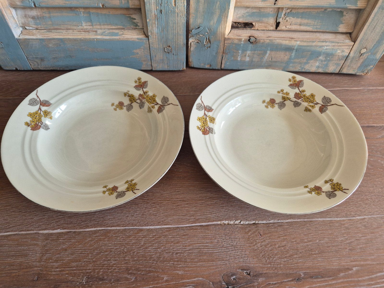 2 Vintage diepe borden Art Déco – KPM / Duits porselein, Ophalen of Verzenden