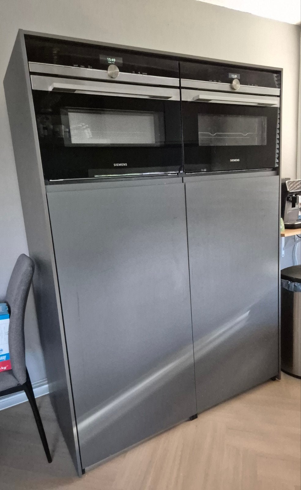 Moderne keuken, exclusief apparatuur, Ophalen, Gebruikt, Enkelwandige keuken, Hout