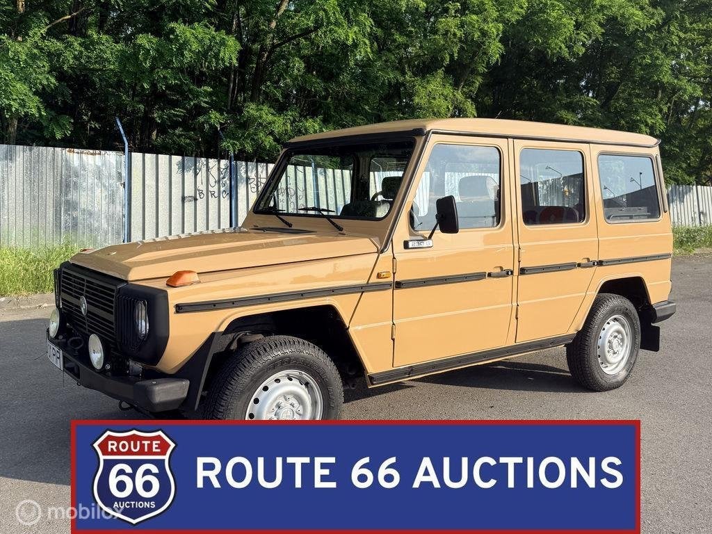 Mercedes-Benz 230 G | 1983 | Route 66 Auctions, Auto's, Oldtimers, Overige carrosserieën, Zwart, Mercedes-Benz, Bedrijf