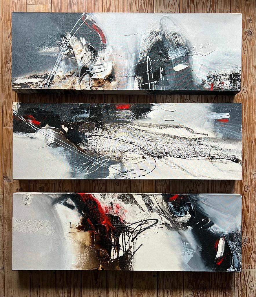 William Malucu schilderij drieluik 120 x 40 x 7,5 cm, Ophalen