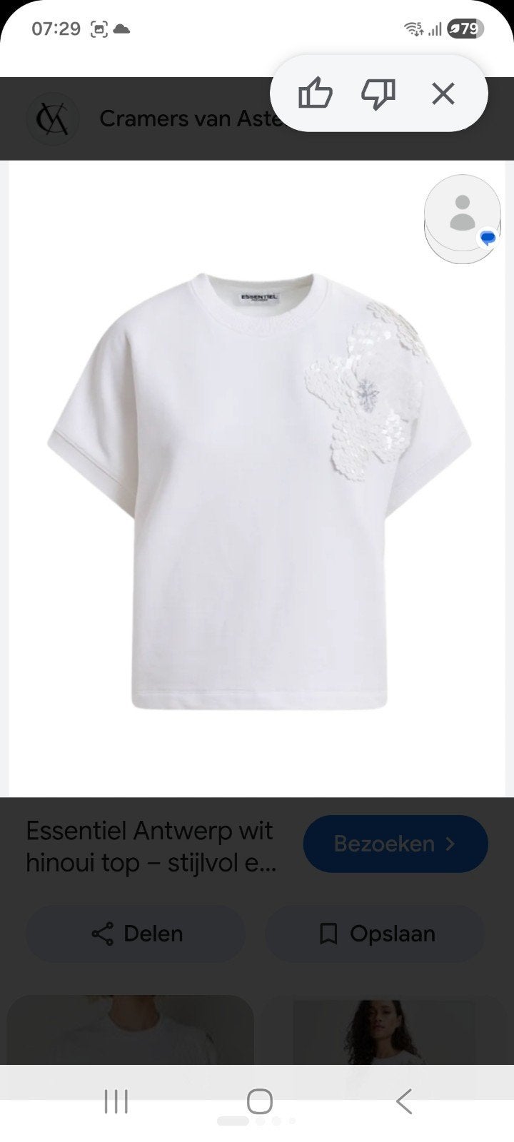 Essentiel Antwerp top, maat 2, Ophalen of Verzenden, Zo goed als nieuw