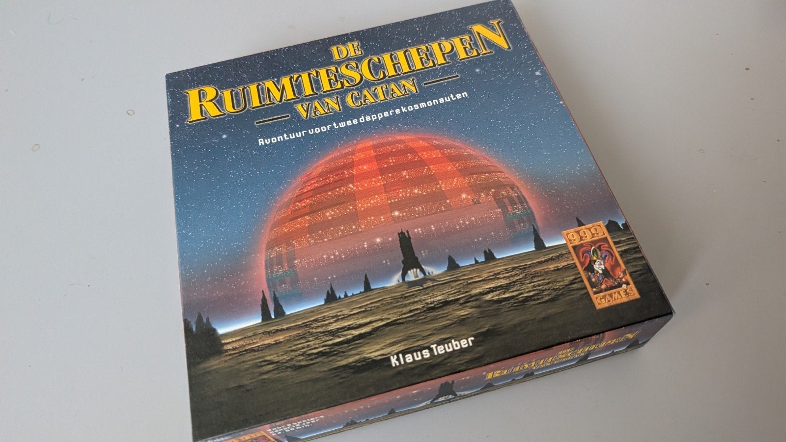 De Ruimteschepen van Catan - Bordspel (999 Games), Hobby en Vrije tijd, Een of twee spelers, Ophalen of Verzenden, Zo goed als nieuw
