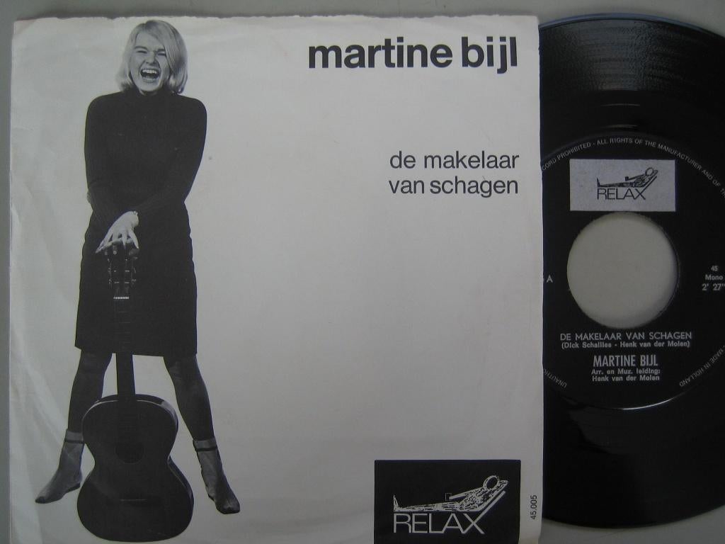 Martine bijl - De makelaar van Schagen_, Cd's en Dvd's, Vinyl | Nederlandstalig, Ophalen of Verzenden, Gebruikt, 7 inch, Levenslied of Smartlap