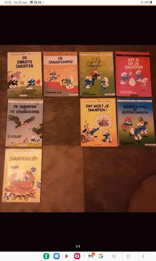 Reeks de Smurfen., Eén stripboek, Ophalen of Verzenden