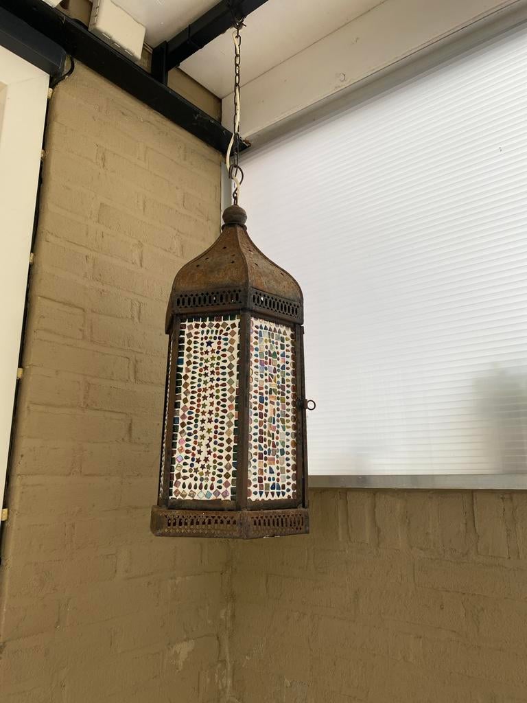 Set van 2 Marokkaanse hanglampen met mozaïek, ca. 60 cm, Ophalen