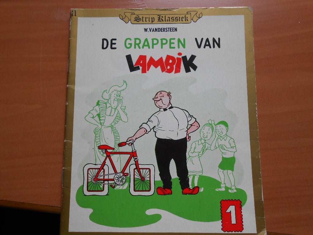 strip klassiek nr. 11 De grappen van Lambik W. Vandersteen, Eén stripboek, Ophalen of Verzenden, Gelezen, Willy Vandersteen