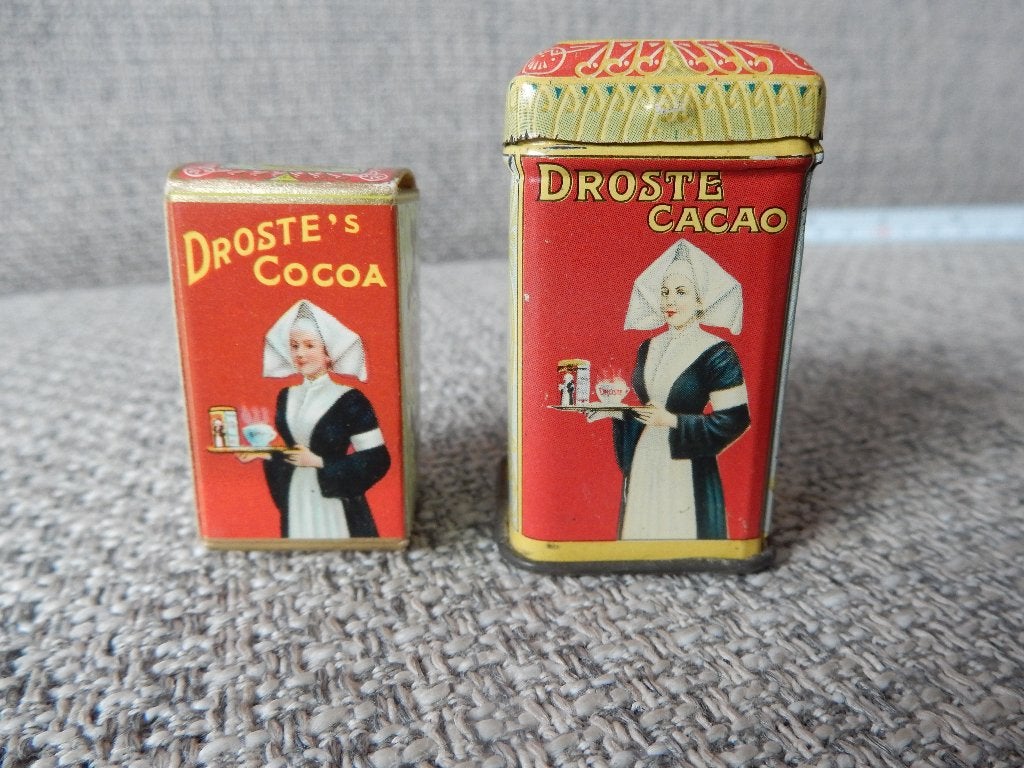 Droste Cacao monster blikje 5 cm, Verzamelen, Blikken, Ophalen of Verzenden, Zo goed als nieuw, Overige, Droste