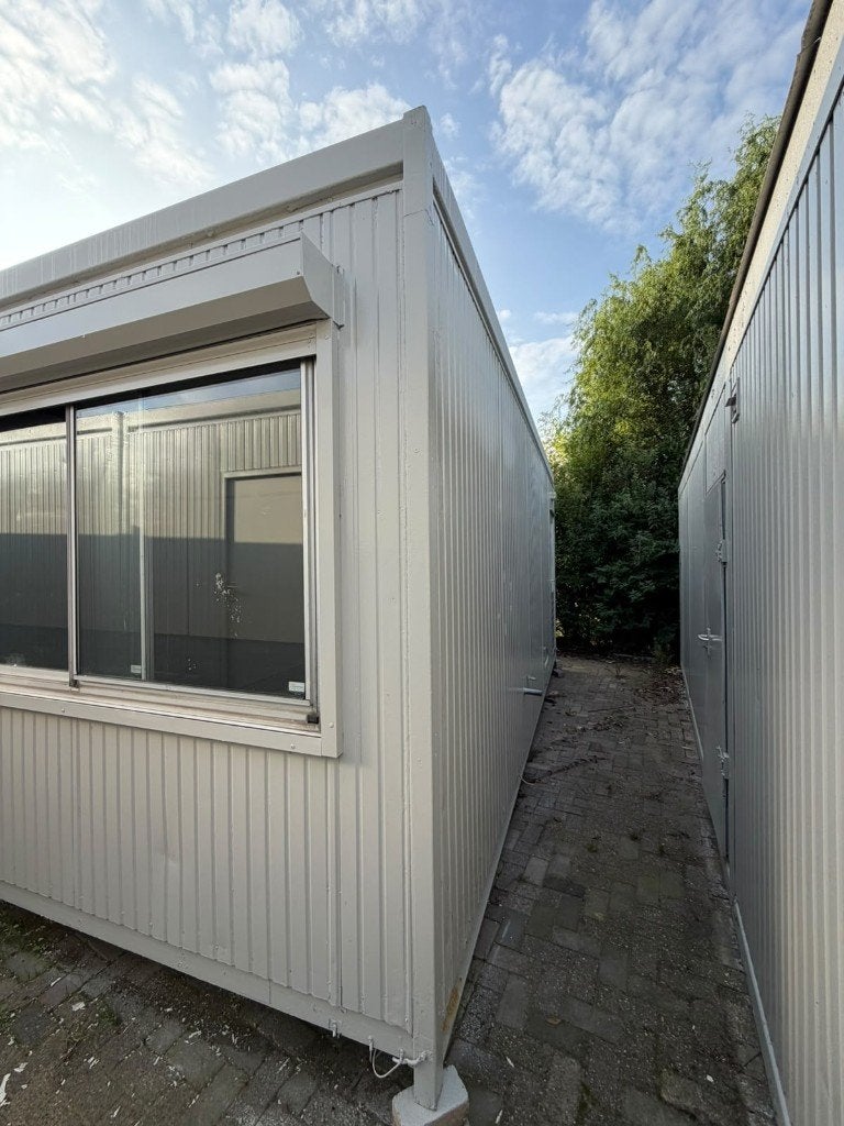 Bouw-schafkeet, Kantoorunit, Directiekeet, Woonunit. 15 x 6, Ophalen