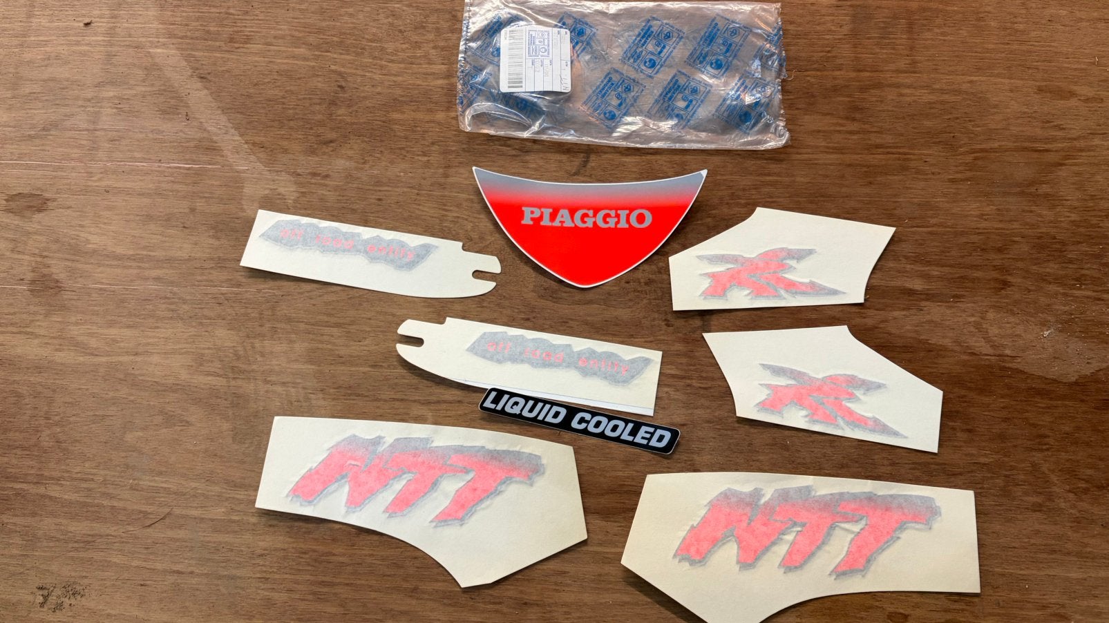 Piaggio NTT stickerset stickers origineel LC, Ophalen of Verzenden