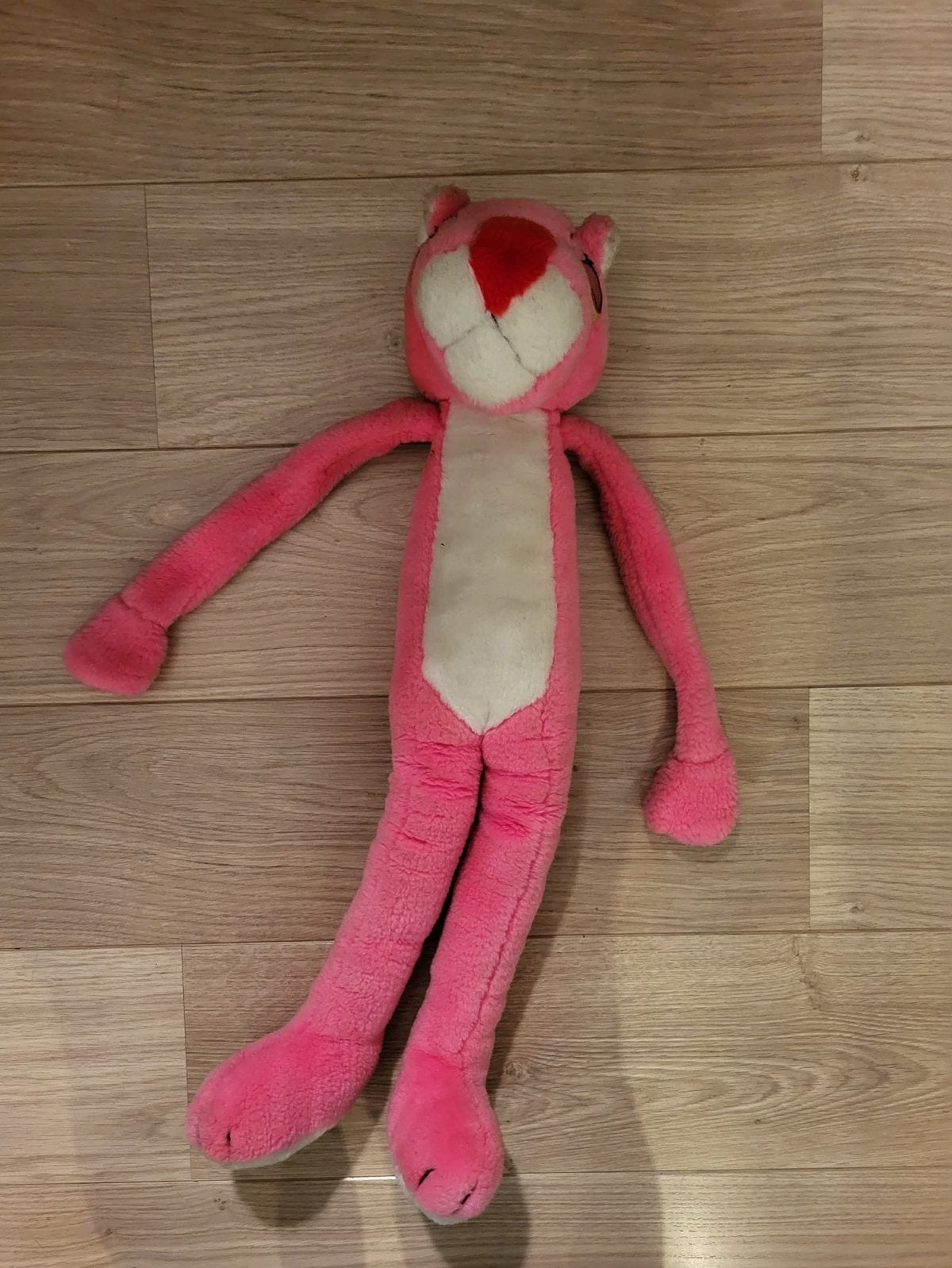 Roze Panter knuffel - Grote pluche knuffel, Gebruikt, Overige merken, Overige karakters, Overige typen