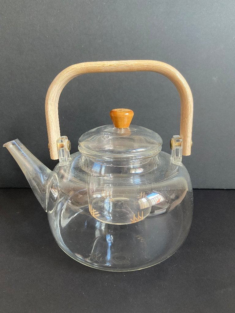 2 x Glazen theepot met infuser, Theepot/fluitketel, Ophalen, Gebruikt, Glas