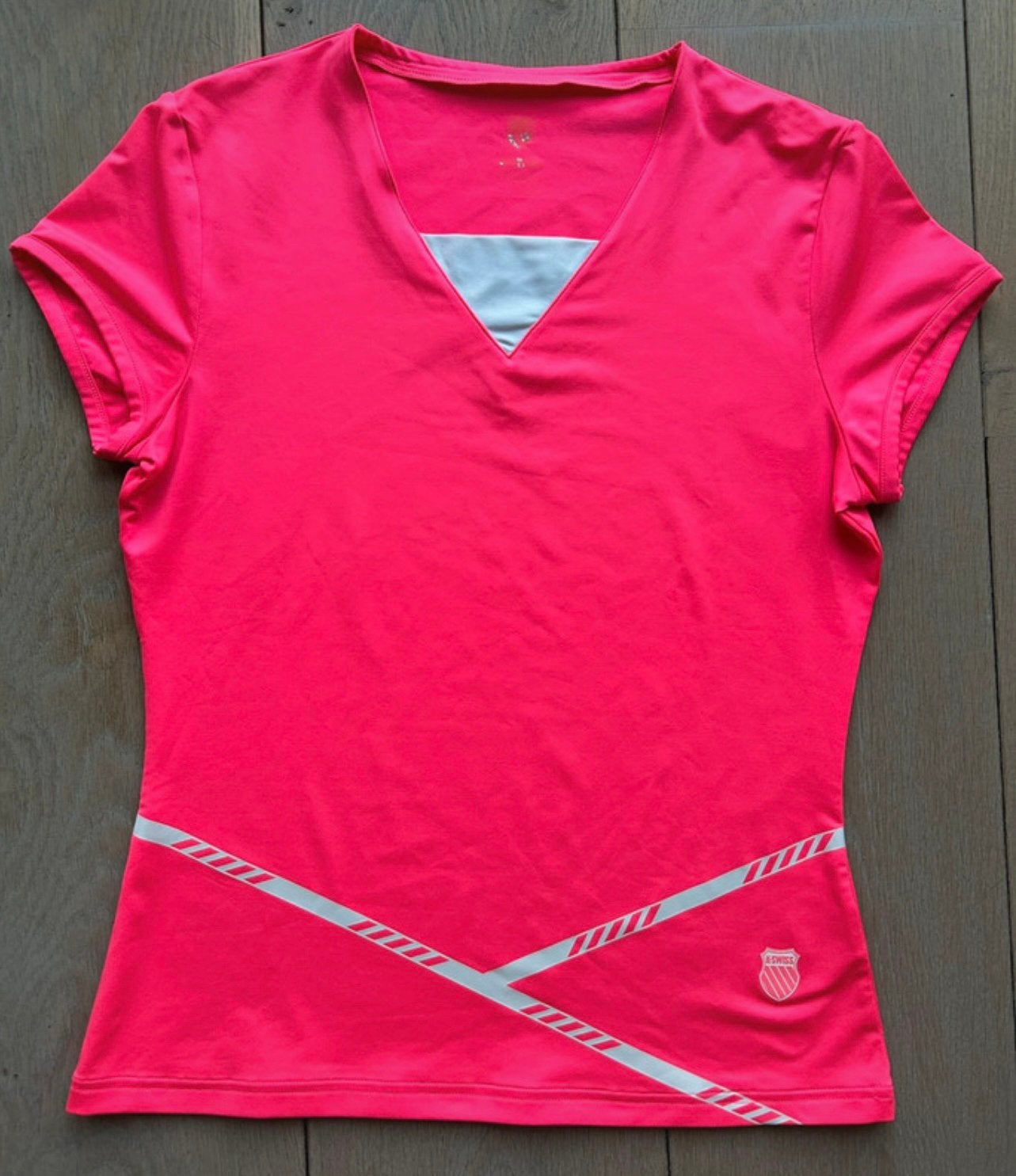 K-swiss tennisshirt roze in maat M, Kleding | Dames, Sportkleding, Maat 38/40 (M), Ophalen of Verzenden, Gedragen, Roze