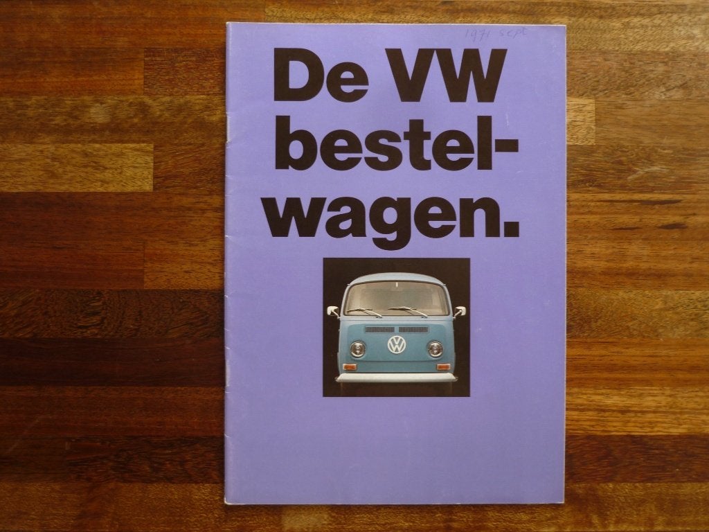Volkswagen bestelwagen (1971/1972), Boeken, Ophalen of Verzenden, Nieuw, Volkswagen