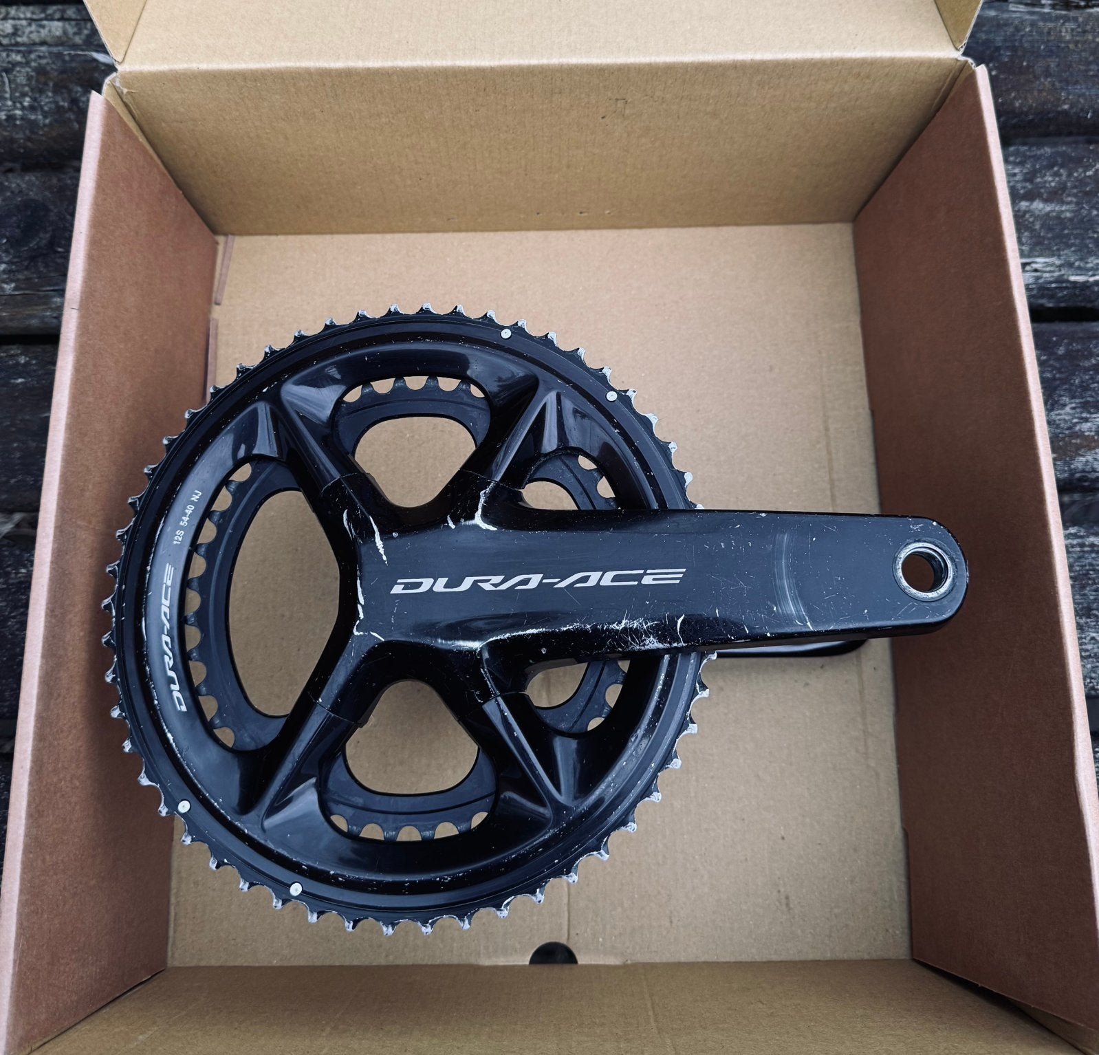 Dura Ace 9100 crankstel 172,5mm, Fietsen en Brommers, Fietsonderdelen, Ophalen of Verzenden, Zo goed als nieuw, Crankstel of Pedalen