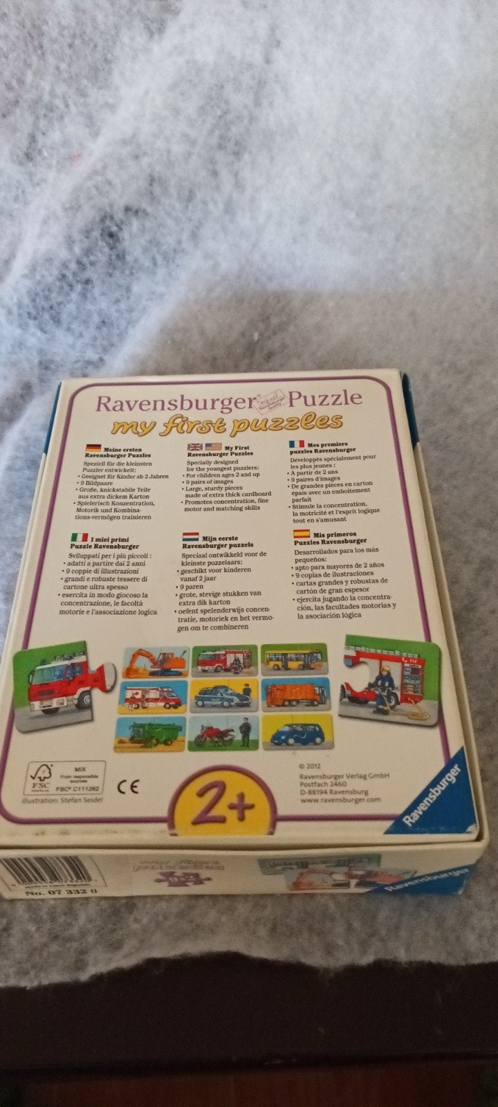 Ravensburger My First Puzzles Voertuigen 2+, Ophalen of Verzenden, Gebruikt, 2 tot 4 jaar