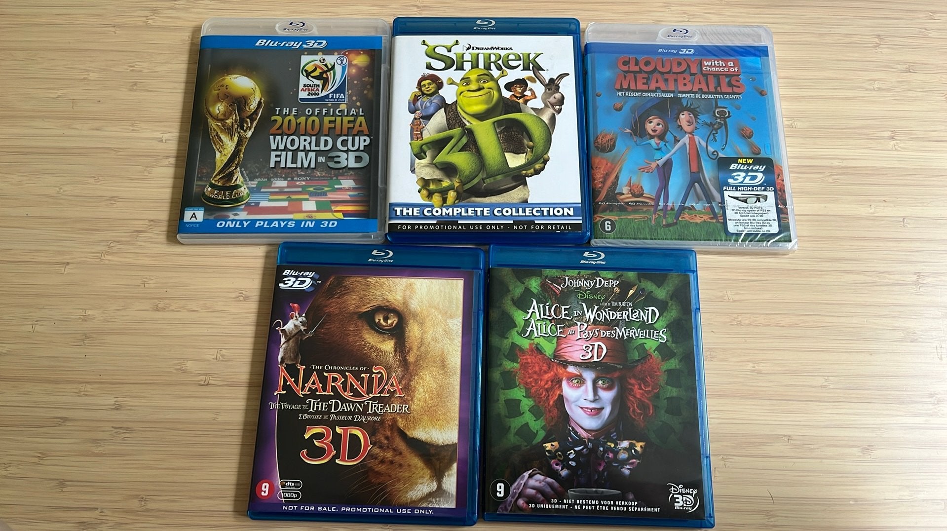 Pakket 3D blurays, Cd's en Dvd's, Blu-ray, Zo goed als nieuw, Tekenfilms en Animatie, 3D, Ophalen of Verzenden
