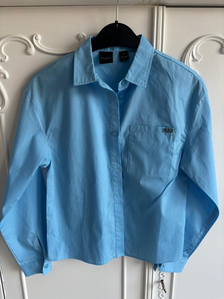 Nieuw blauw blouse NIK & NIK maat 152, Ophalen of Verzenden, Nieuw, Meisje, Overhemd of Blouse