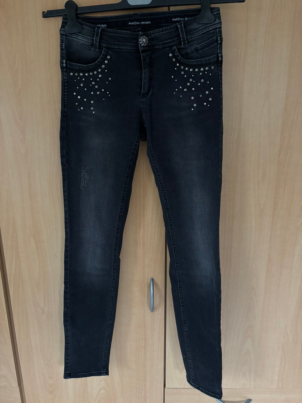 Marccain zwarte jeans, Verzenden, Zo goed als nieuw, Zwart, W28 - W29 (confectie 36)