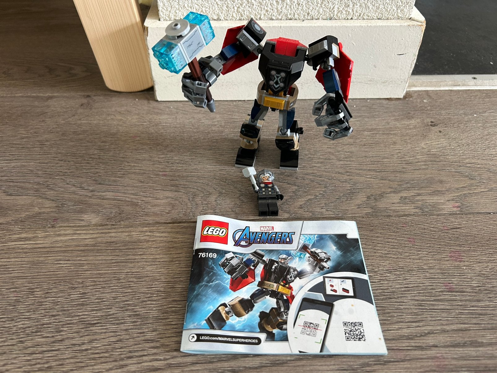 LEGO Marvel 76169 Thor mechapantser, Marvel, Lego, Ophalen of Verzenden, Zo goed als nieuw