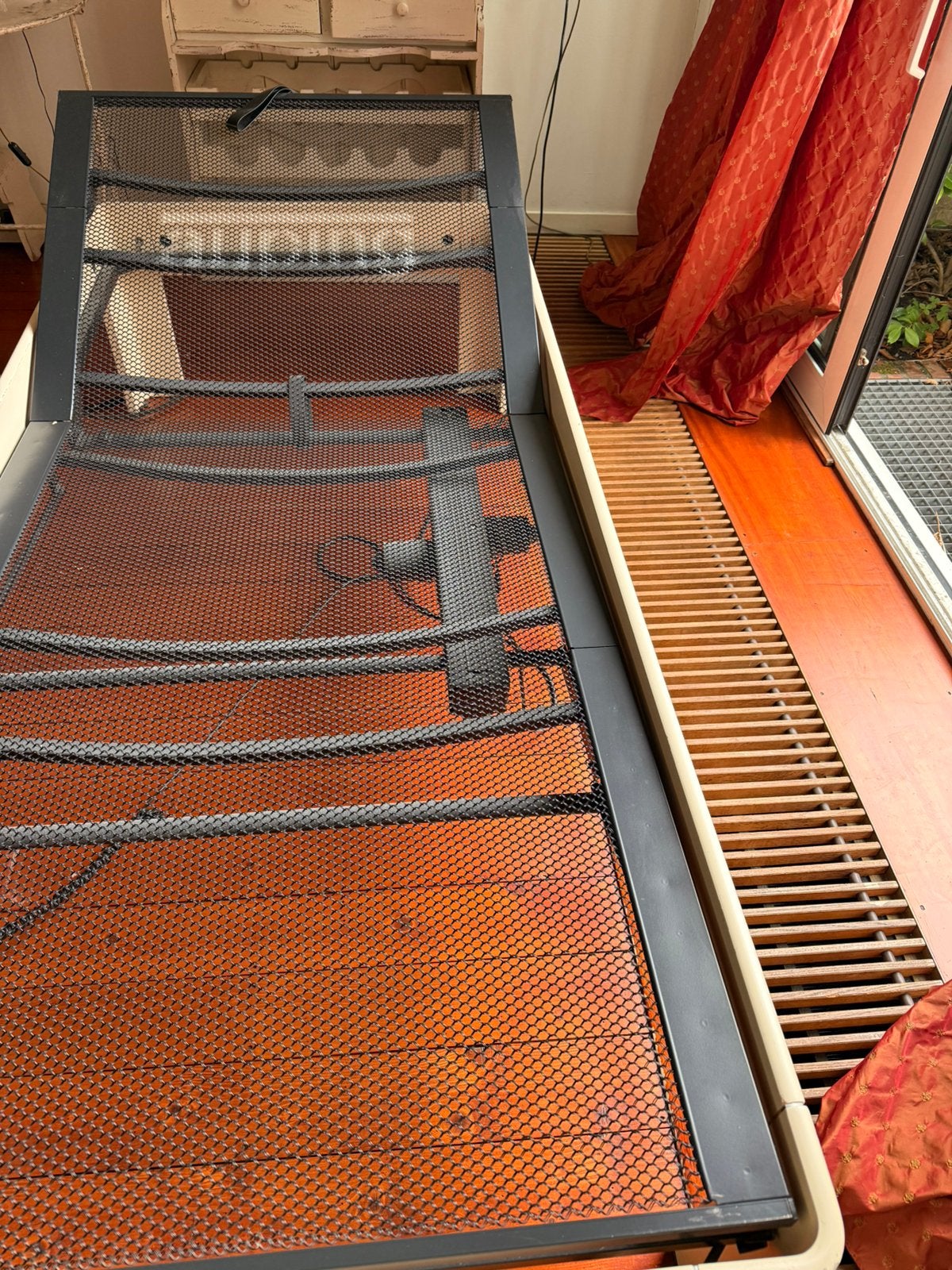 Auping elektronisch verstelbare spiraalbodem met bed, Ophalen, Verstelbaar, 90 cm, Eenpersoons