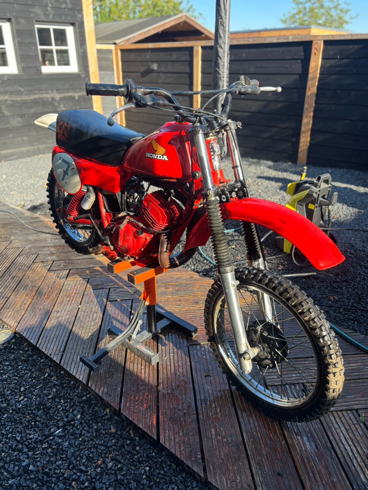 HONDA CR80 elsinore kinderbrommer crosser oldtimer twinshock, Fietsen en Brommers, Ophalen of Verzenden, Zo goed als nieuw, Overige modellen