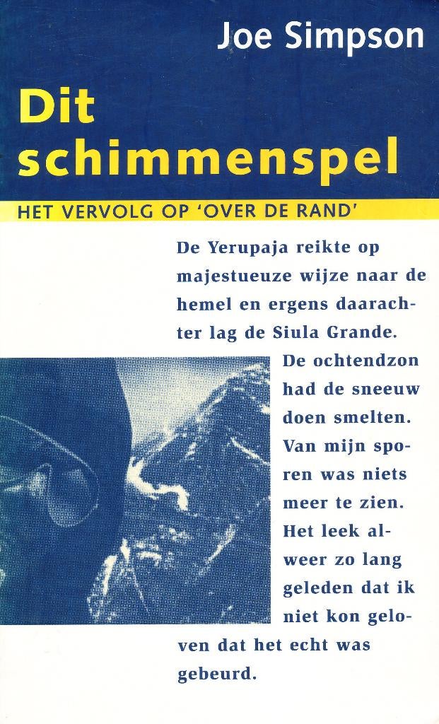 Dit schimmenspel - Joe Simpson, Gelezen, Verzenden, Overige sporten, Joe Simpson