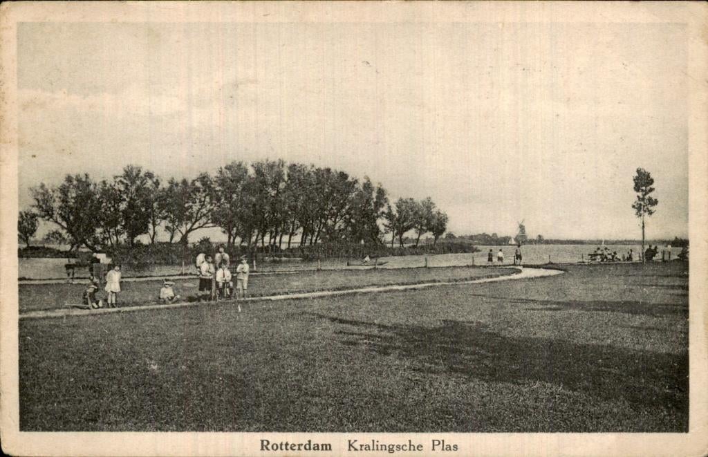Rotterdam - Kralingsche Plas - Zicht, Ophalen of Verzenden, 1920 tot 1940, Gelopen, Zuid-Holland