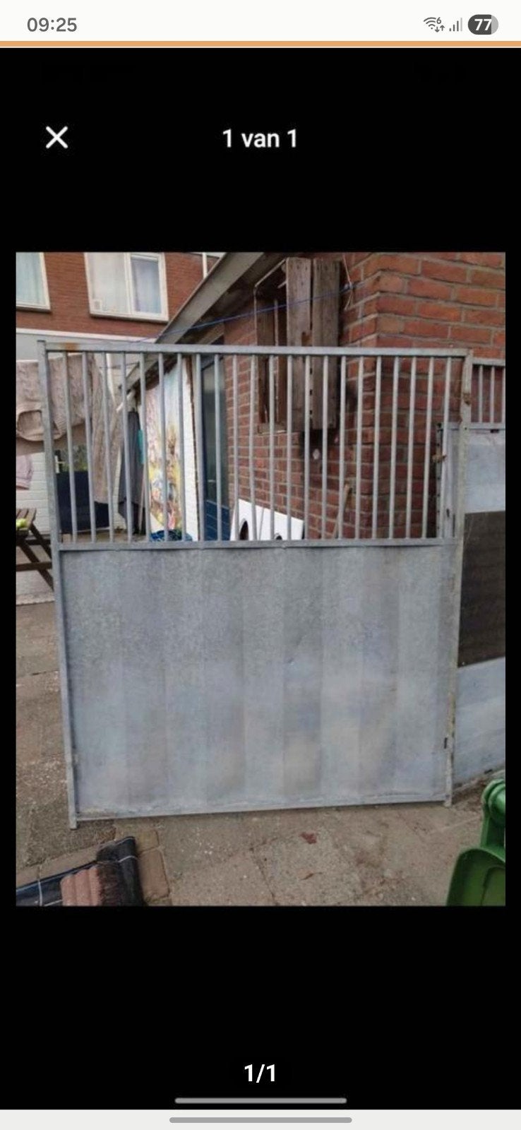 3 gegalvaniseerde kennel delen, Ophalen, Zo goed als nieuw, 110 cm of meer, 100 cm of meer