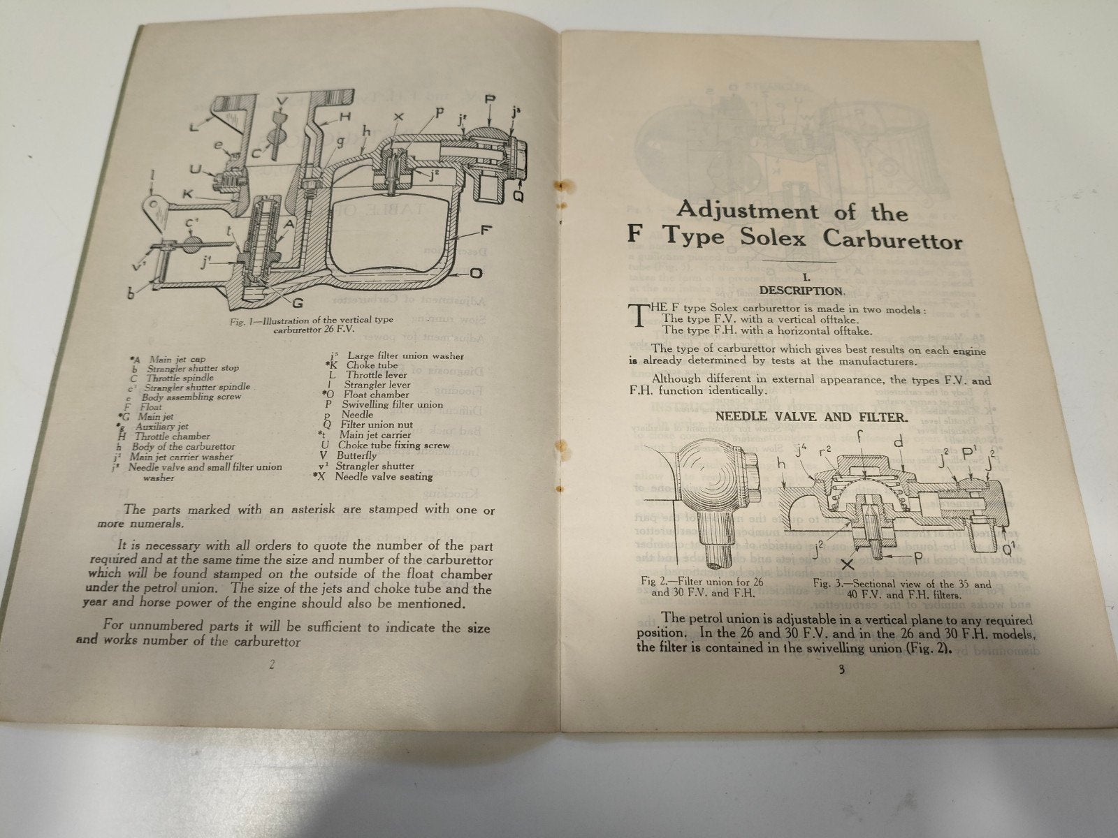 Solex Carburateur Handleiding F.V. en F.H. Types, Fietsen en Brommers, Verzenden, Gebruikt, Overige modellen