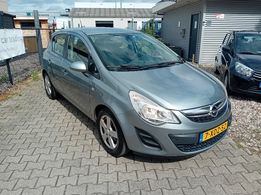 Opel Corsa 1.2 16V 5D 2012 Grijs slechts 175DKM!! AIRCO!!, Auto's, Voorwielaandrijving, 4 cilinders, Sound system, 1229 cc