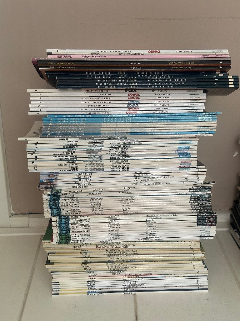 Stripcollectie 7 complete sets Franka Largo Winch e.a., Complete serie of reeks, Verzenden, Gelezen