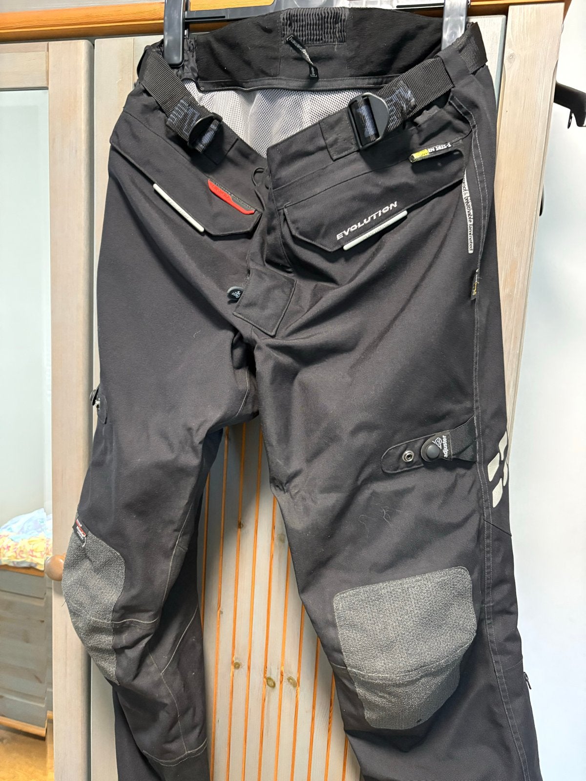 Evolution Motorbroek Heren Zwart Maat XXL Kort, Ophalen of Verzenden, Gedragen, Overige maten, Zwart
