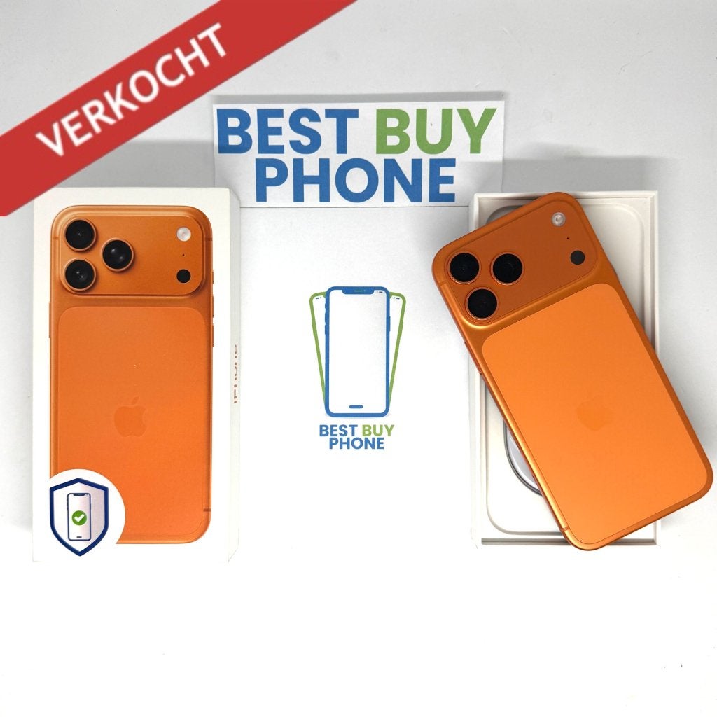 iPhone 17 Pro Max 256GB oranje /krasvrij /100% batt /garanti, 256 GB, Apple, Zonder simlock, Apple Park Way, Cupertino, California