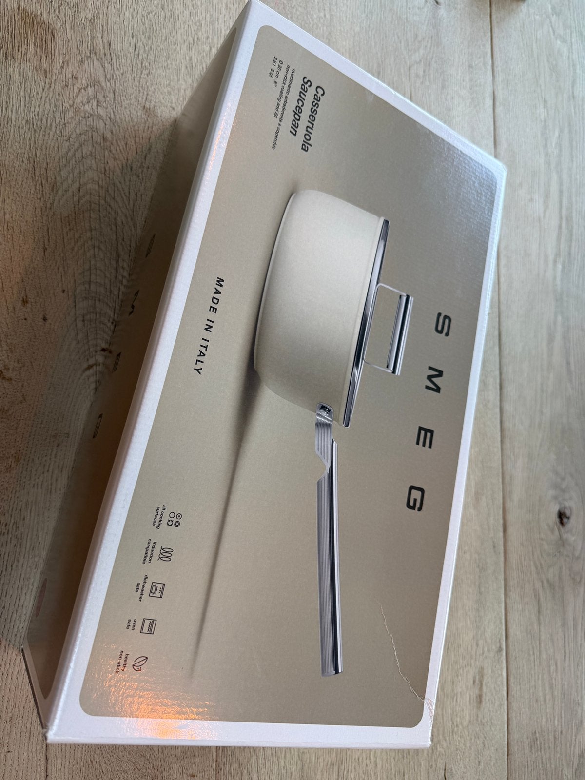 Smeg steelpan saucepan, Ophalen, Overige typen, Nieuw, Rvs