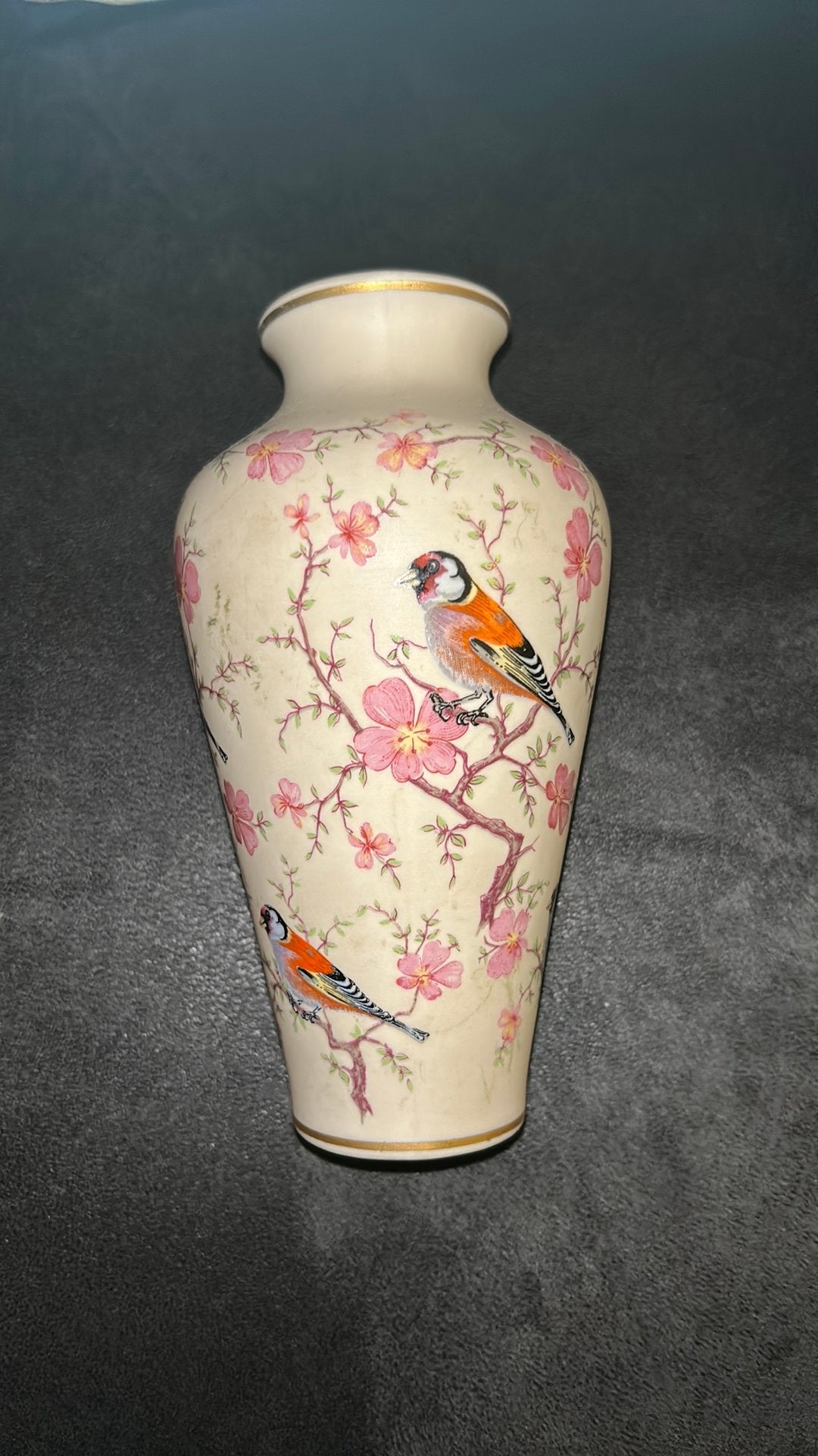 Ibis ceramica vaasje vintage, Verzenden