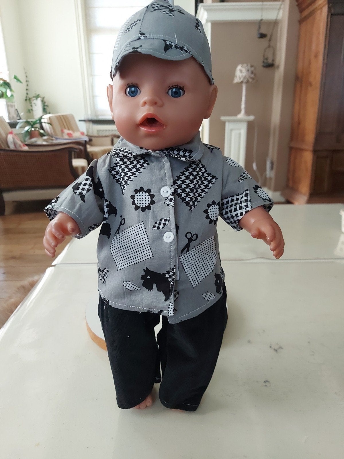 3 delig hondjes set jongens baby born pop 43cm, Ophalen of Verzenden, Nieuw, Babypop