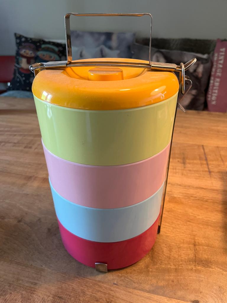 Vintage lunchbox. Voorraaddozen. Goldfish Brand Bento Box, Ophalen of Verzenden