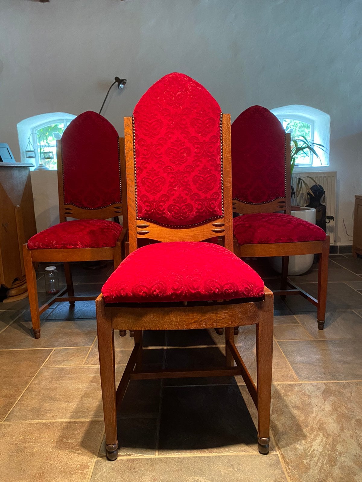 Klassieke eet tafel stoel, Antiek en Kunst, Antiek | Meubels | Stoelen en Banken, Ophalen of Verzenden