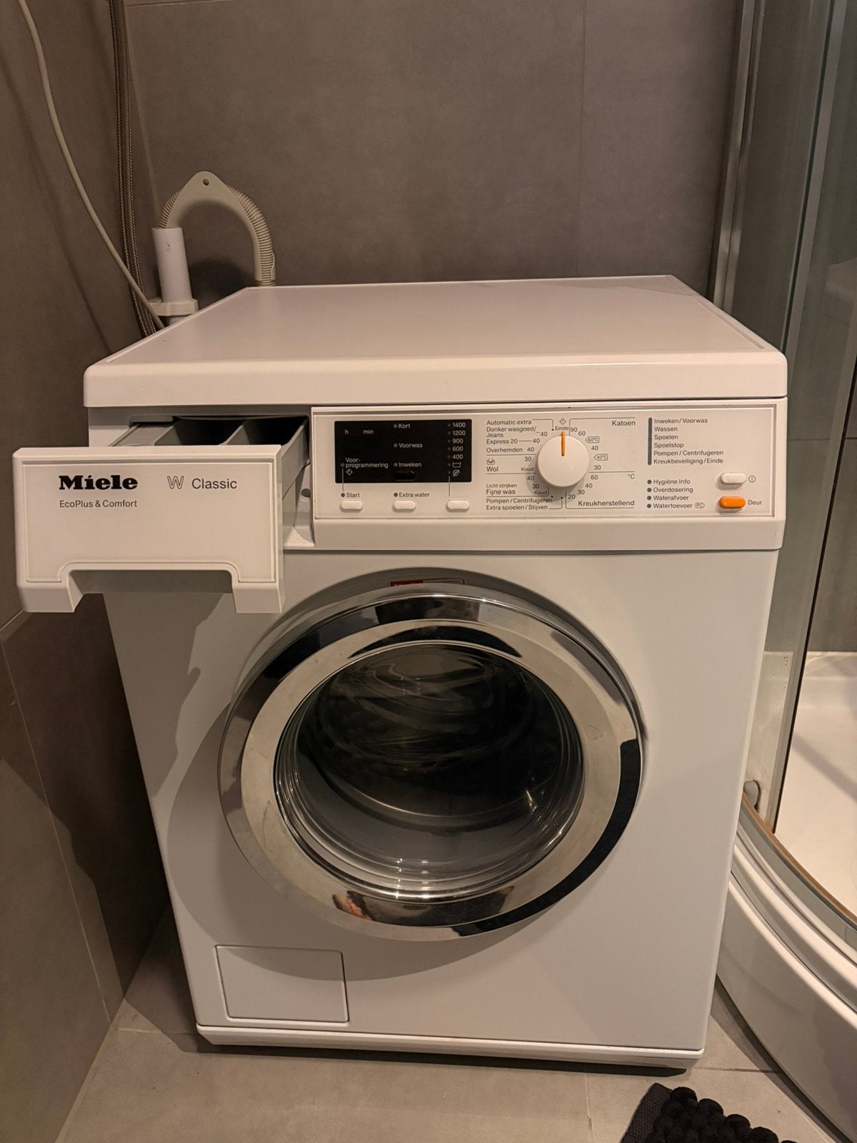 Miele wasmachine WDA 211 WPM – 7 kg – 1400 toeren, Ophalen, Gebruikt, 85 tot 90 cm, 1200 tot 1600 toeren