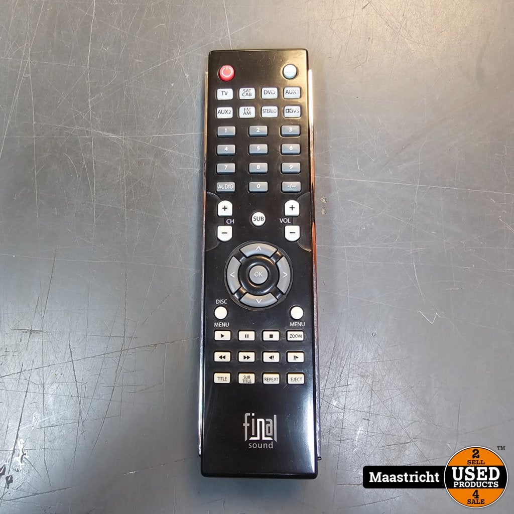 originele afstandsbediening voor FINAL FVSS-201 receiver, Flex Ltd., Gebruikt, https://flex.com/contact-us, Nobelstraat 10, 5807 GA Oostrum LB, Limburg, Nederland
